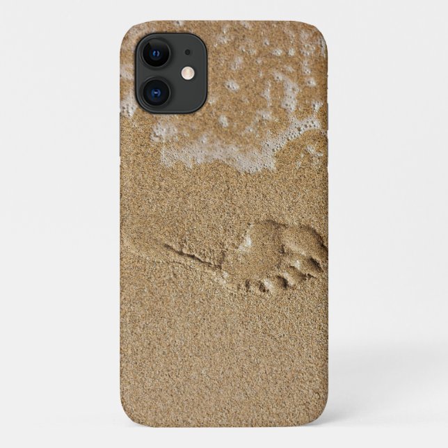 Footprint in Sand Phone Case (Back)
