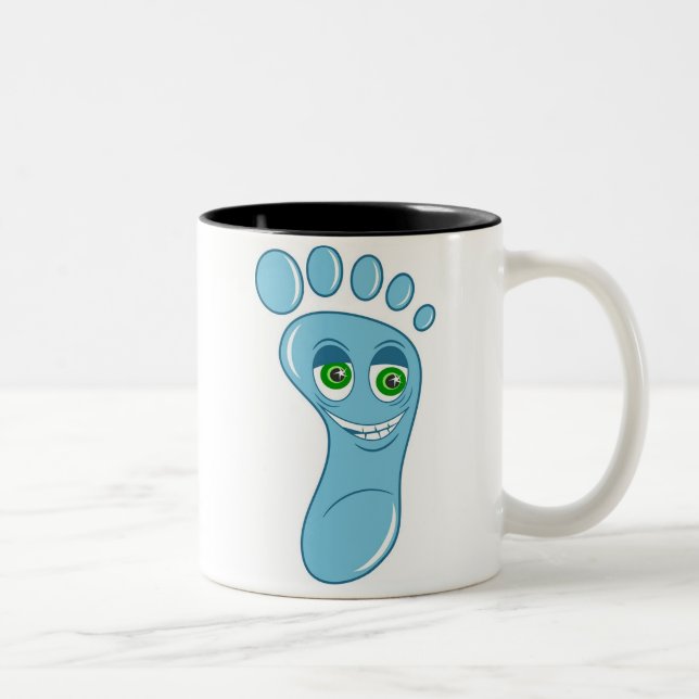 Footprint Two-Tone Coffee Mug (Right)