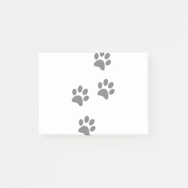 Footprints Animal Dog Paw Cat Post-it Notes (Front)