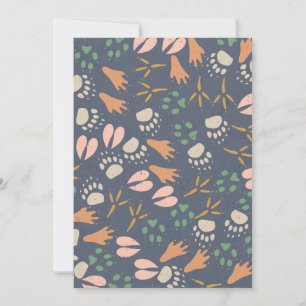 Footprints Animal Lover Natural Spring Vibes Invitation