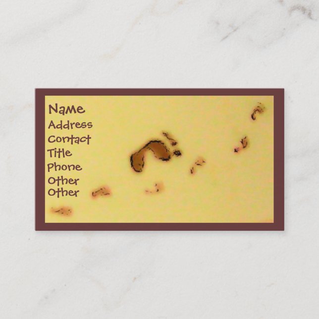 Footprints Business Cards (Front)