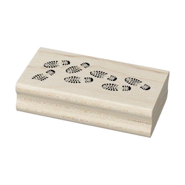 Footprints Design Rubber Stamp (Stamp)