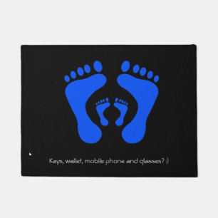 Footprints Doormat with reminder