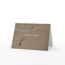 Footprints fade greeting card