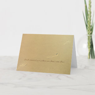 FOOTPRINTS Greeting Card