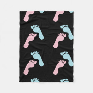 Footprints III Fleece Blanket