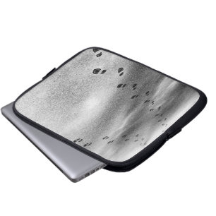 Footprints in Snow Laptop Sleeve