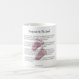 Footprints In The Sand Coffee Mug
