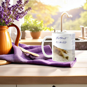 footprints in the sand coffee mug