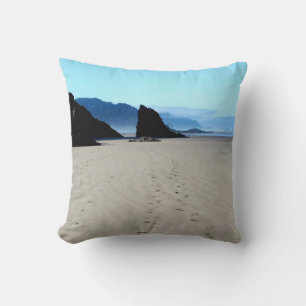 Footprints In The Sand Cushion