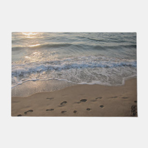 Footprints in the Sand Doormat