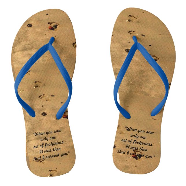 Footprints in the Sand Flip Flops (Footbed)