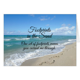 Footprints in the Sand Inspirational Christian