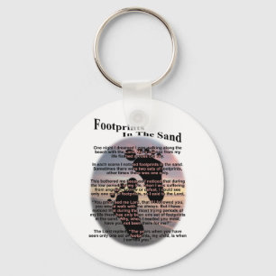 Footprints in the Sand... Key Ring