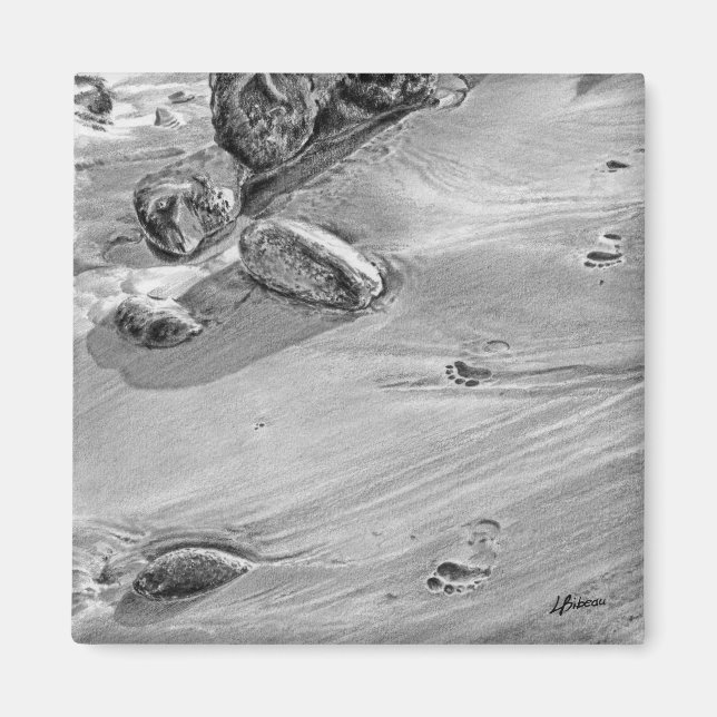 Footprints in the Sand Magnet (Front)