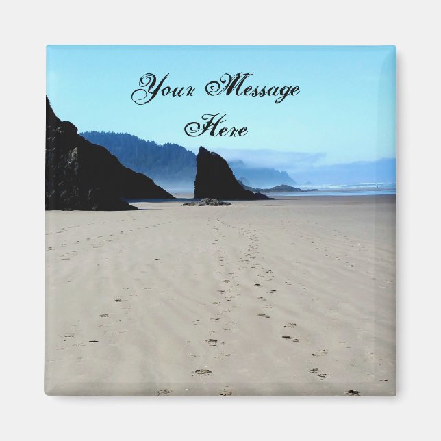 Footprints In The Sand Magnet (Front)