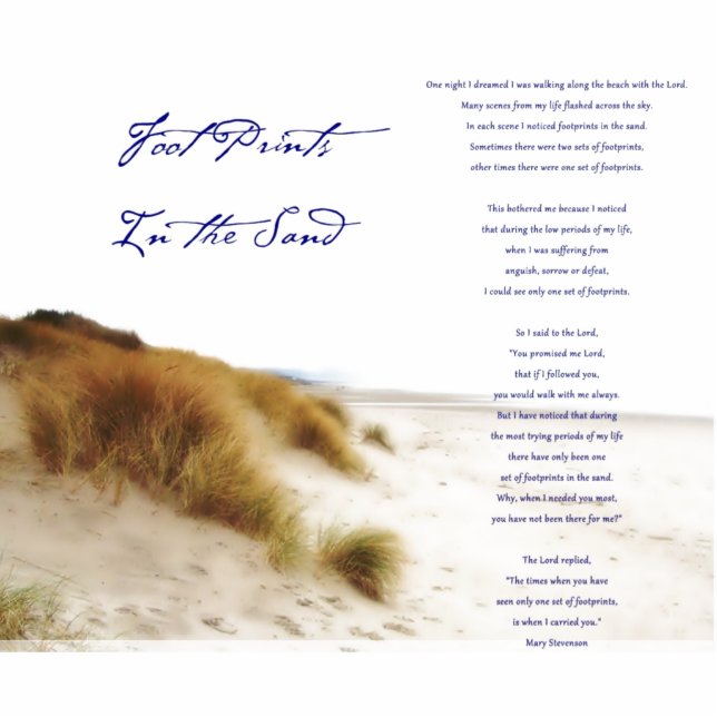 footprints in the sand magnet photo sculpture magnet (Front)