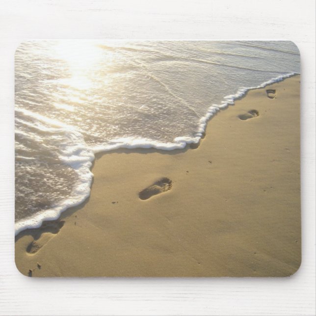 Footprints in the Sand Mouse Mat (Front)