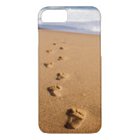 Footprints in the Sand Phone Case