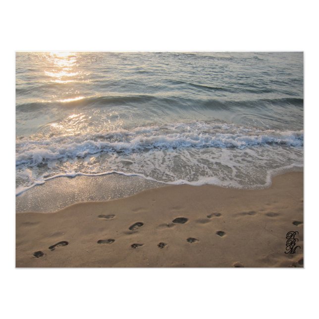 Footprints in the Sand Photo Print (Front)