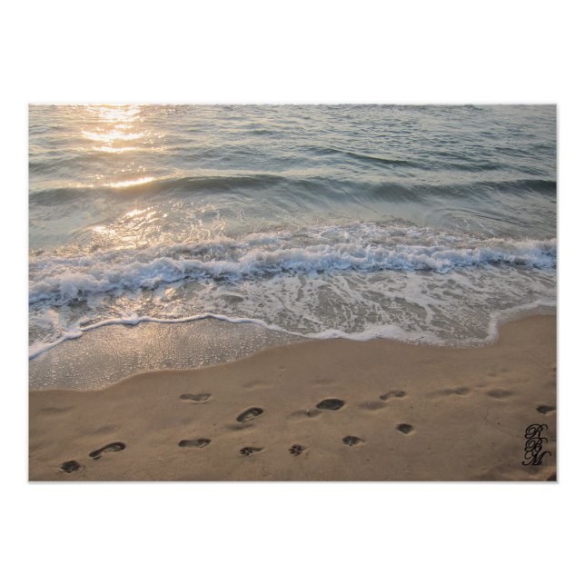 Footprints in the Sand Photo Print (Front)