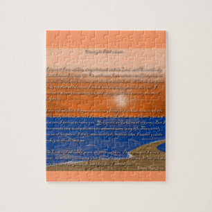 Footprints in the Sand Poem Jigsaw Puzzle