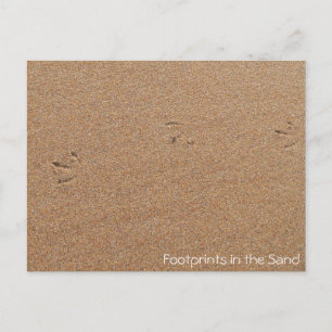 Footprints in the Sand Postcard