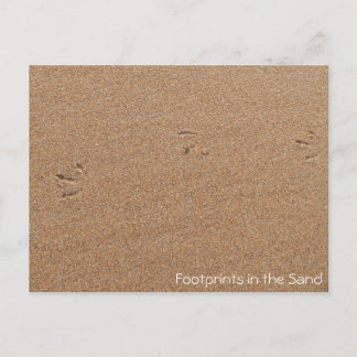 Footprints in the Sand Postcard