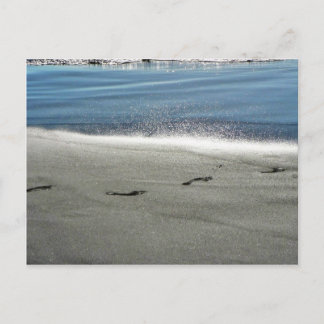 Footprints In The Sand Postcard