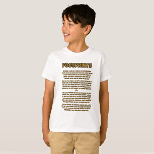 Footprints In The Sand Prayer Boy's T-Shirt