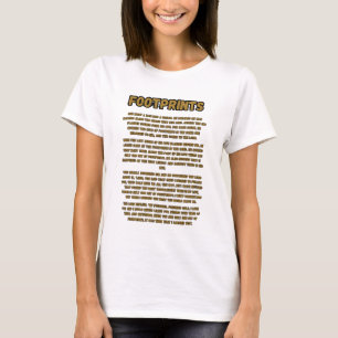 Footprints In The Sand Prayer Woman's T-Shirt