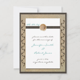 Footprints in the Sand Save the Date