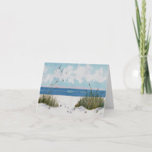 Footprints in the sand Sympathy Card