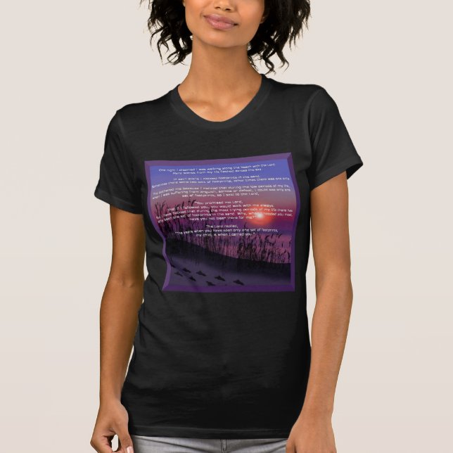 Footprints in the Sand T-Shirt (Front)