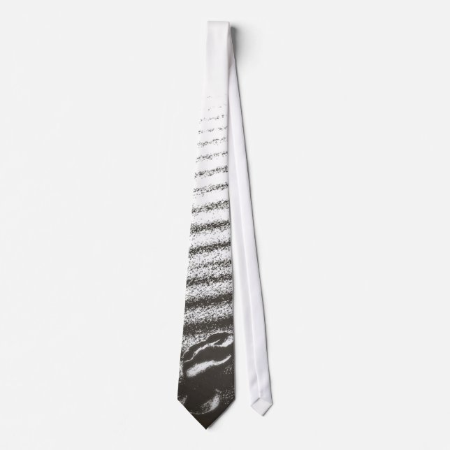 footprints in the sand - tie (Front)