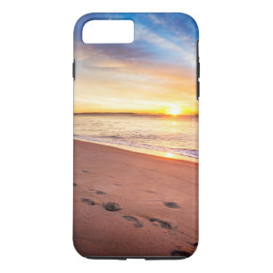 Footprints in the Sand Tough Phone Case