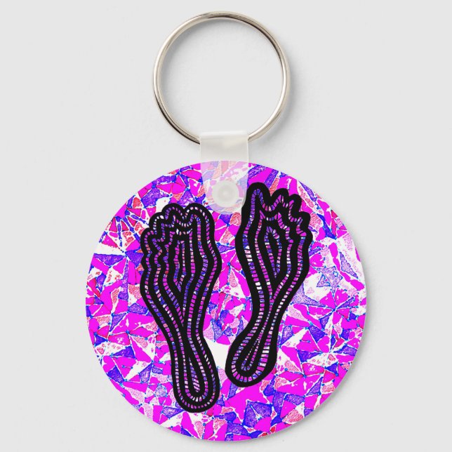 Footprints Key Ring (Front)