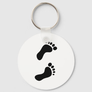 Footprints Key Ring