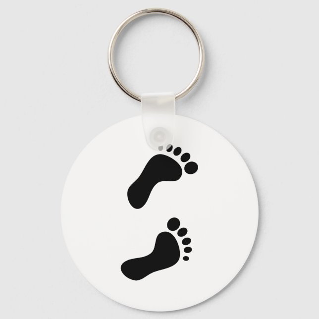 Footprints Key Ring (Front)