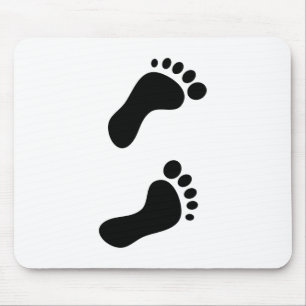 Footprints Mouse Mat