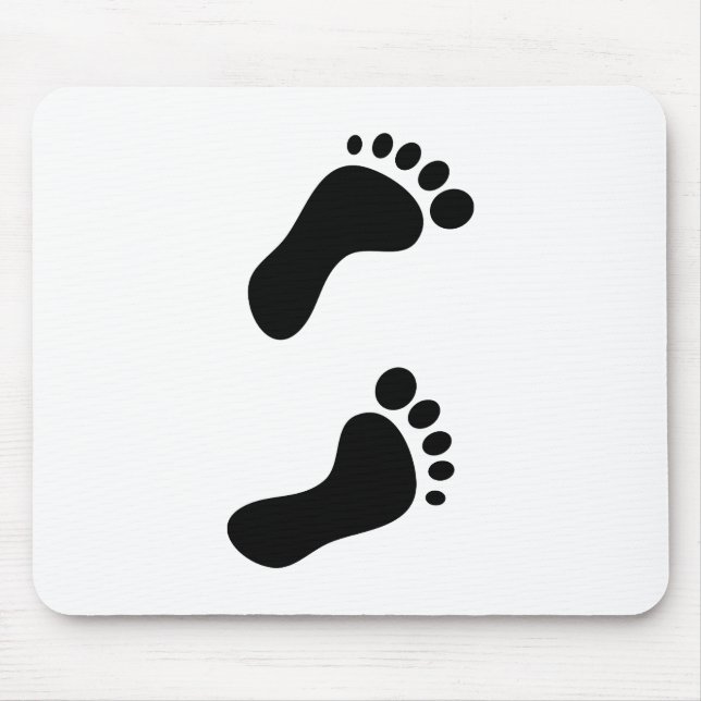 Footprints Mouse Mat (Front)