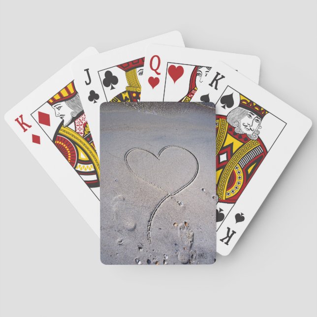 Footprints of the Heart Playing Cards (Back)