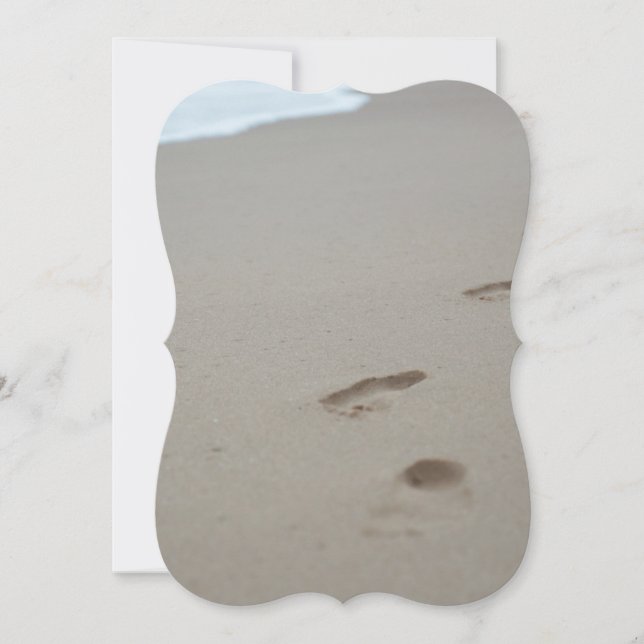 Footprints on a Mozambiqan beach (Front)
