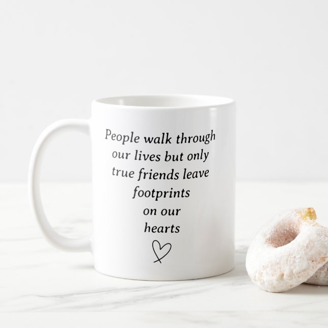 Footprints on Our Hearts Coffee Mug (With Donut)