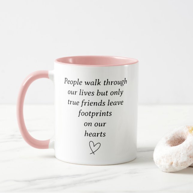 Footprints on Our Hearts Mug (With Donut)