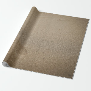 Footprints on sand wrapping paper
