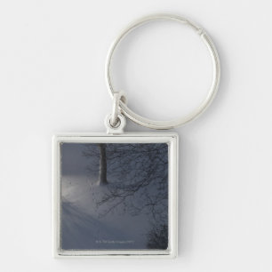 Footprints on Snow, Hamburg, Germany Key Ring