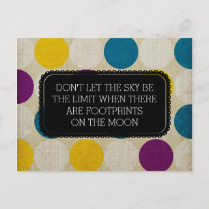 Footprints On The Moon Postcard
