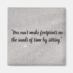 Footprints On the Sand Magnet