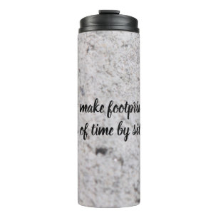 Footprints On the Sand Thermal Tumbler